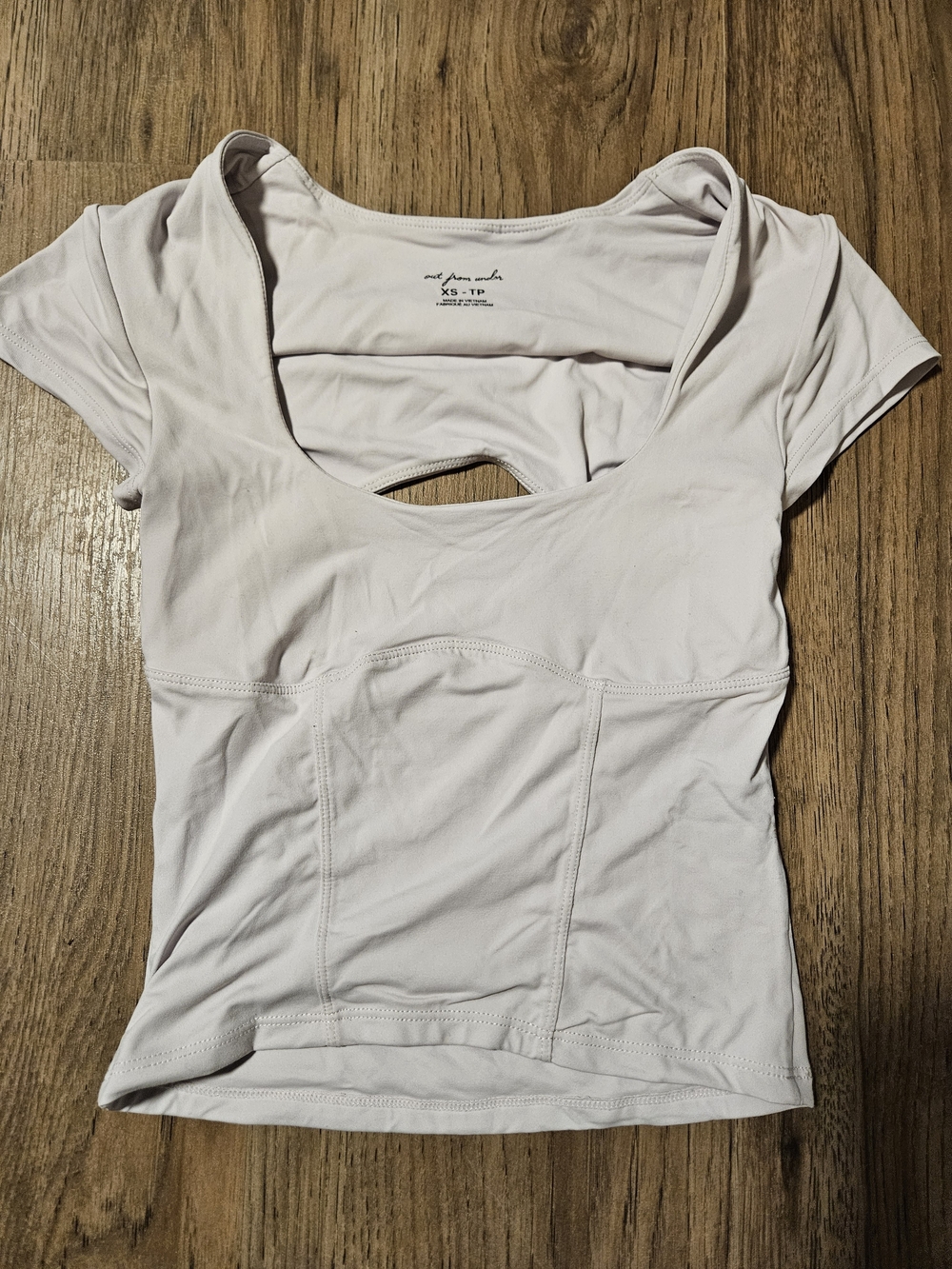 Urban Outfitters Light Purple Scoop-Back Short Sleeve Tee